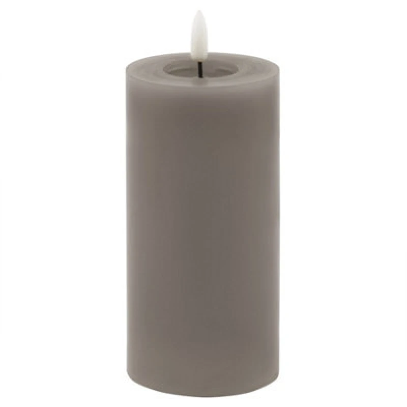 Image of Love Lace Melt Effect 3x6 Grey LED Wax Candle Grey