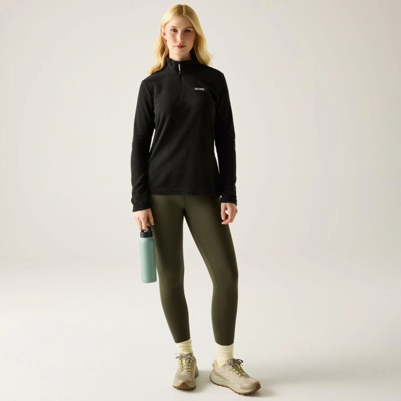 Image of Regatta Sweethart Half Zip Fleece Black female 28