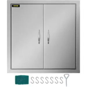 Image of 24 X 24 Double Bbq Door Access Door Stainless Steel For Kitchen Durable Outdoor