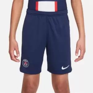 Image of Nike Paris Saint Germain Home Shorts 2022 2023 Juniors - Blue