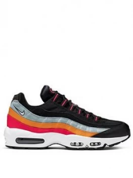 Image of Nike Air Max 95 Essential - Black/Blue/Red, Black/Blue/Red, Size 7, Men