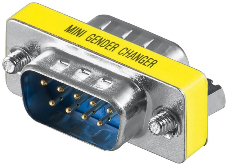 Image of Microconnect MOD99 cable gender changer DB9 Blue