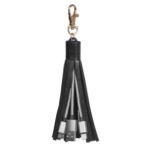 Image of Thumbs Up Tassel Charging Cable - Micro and Lightning USB Cable