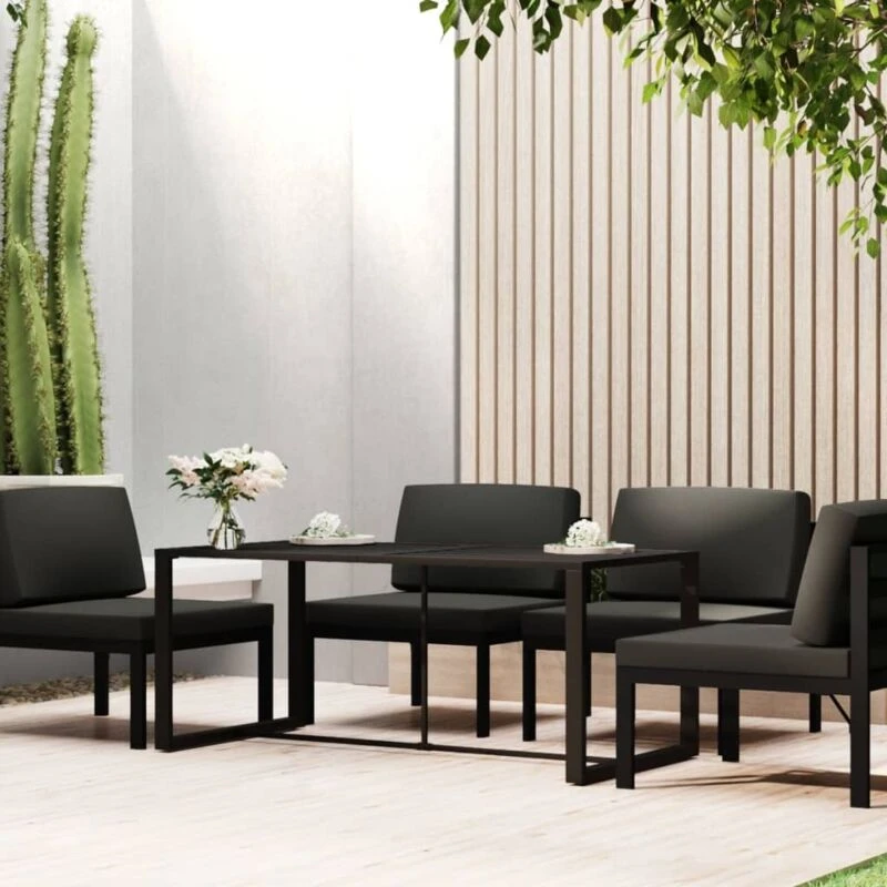 Image of VIDAXL Outdoor Dining Table Anthracite 120x60x66cm Aluminium Vidaxl 8720286774250