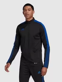 Image of Adidas Mens Tiro Training Top - Black, Size S, Men