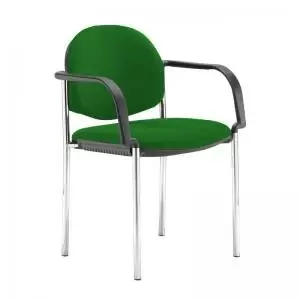 Image of Coda multi purpose stackable conference chair with fixed arms - Lombok