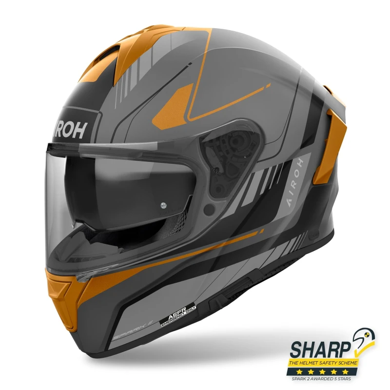 Image of Airoh Spark 2 Chrono Gold Matt Full Face Helmet Size M