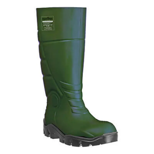 Image of Portwest PU Safety Wellington Boots FD95GNR40 Colour: Green