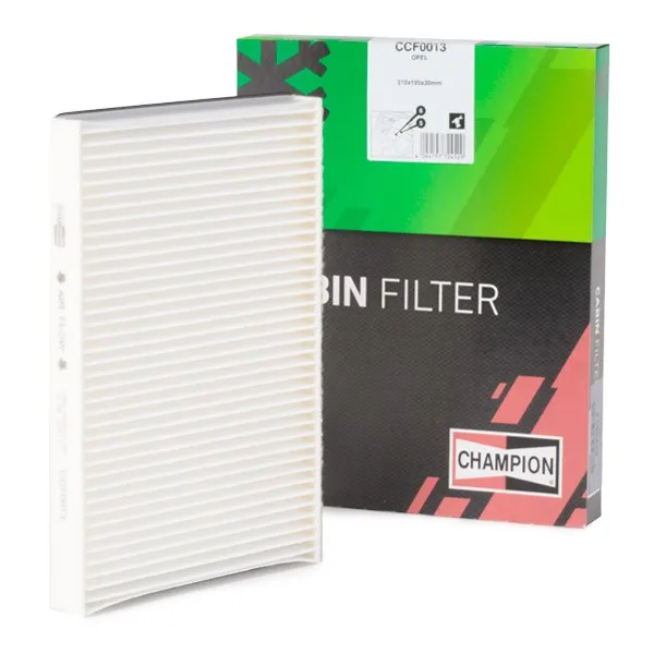 Image of CHAMPION CCF0013 Pollen filter Pollen Filter, Particulate Filter 294 195 30 VAUXHALL: Astra Mk5, Astra Mk5 Sport Hatch, Astra Mk5 Kombi Filter, inter