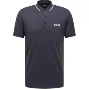 Image of Boss Pauletech Polo Shirt - Blue