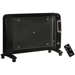 Image of HOMCOM Mica Electric Portable Space Heater, black