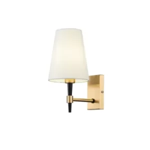 Image of Zaragoza Wall Candle Lamp Brass, 1 Light, E14