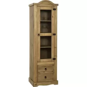 Image of Seconique Corona 1 Door 2 Drawer Glass Display Unit