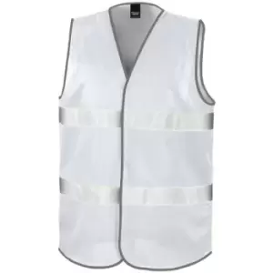 Image of Result Adults Unisex Safeguard Enhance Visibility Vest (2X/3XL) (White) - White