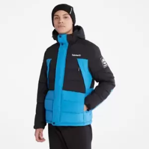 Image of Timberland Outdoor Archive Water-resistant Puffer Jacket For Men In Blue Blue, Size M