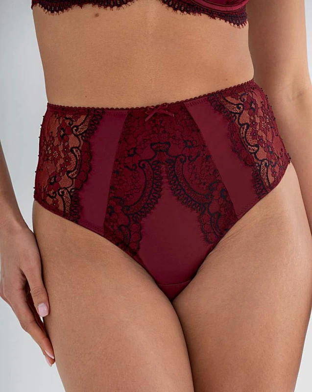 Image of Pour Moi? Pour Moi Hollywood Knicker Burgundy Burgundy - Pour Moi? - Size: 18 Burgundy Female 18 IY37205