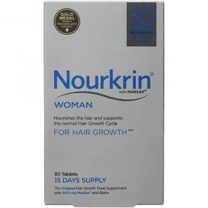 Image of Nourkrin Woman for Hair Growth 30 Tablets (15 Days Supply)