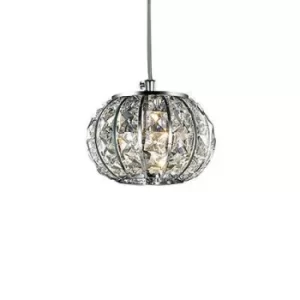 Image of Calypso 1 Light Small Ceiling Pendant Chrome, G9