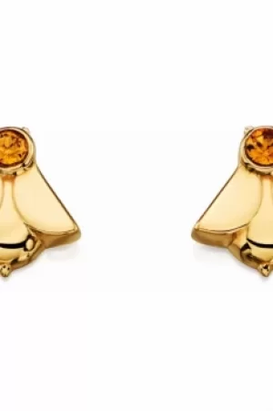 Image of Ladies Orla Kiely Sterling Silver Crystal Set Bee Stud Earrings E5227