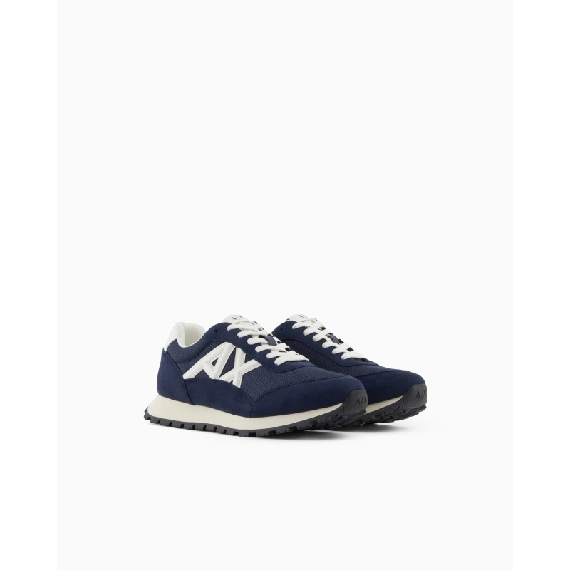 Image of Armani Exchange Mens Runners Navy/White male 6 (40)