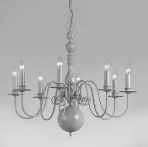 Image of Bologna Flemish Grey 8 Arm Chandelier