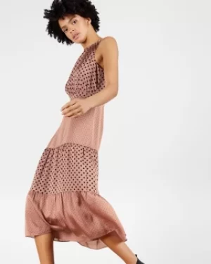 Image of Mix Polka Dot Midi Dress