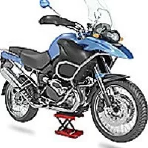 Image of Durhand Motorcycle Lift Stand Steel, Rubber Black and Red 500 kg