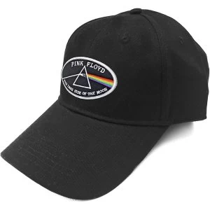 Image of Pink Floyd - The Dark Side of the Moon White Border Unisex Baseball Cap - Black