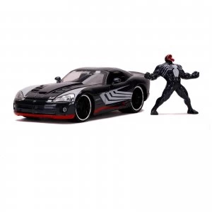 Image of Jada Toys Marvel Venom 2008 Dodge Viper 1:24