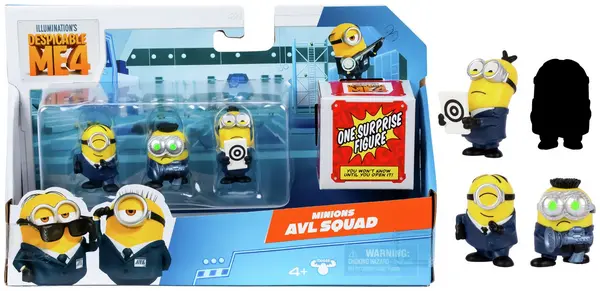 Image of Despicable Me 4 Despicable Me 4 Minions AVL 4 Figure Pack