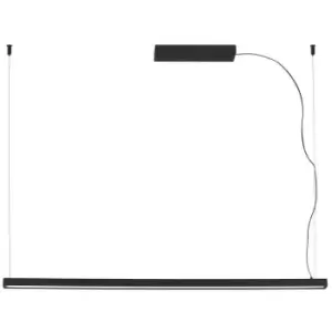 Image of Faro Vico 115cm Black Pendant Lamp With Surface Canopy