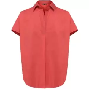 Image of French Connection Cele Rhodes Short-Sleeve Shirt - Red