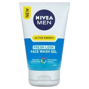 Image of NIVEA Men Active Energy Fresh Look Face Wash Gel 100ml