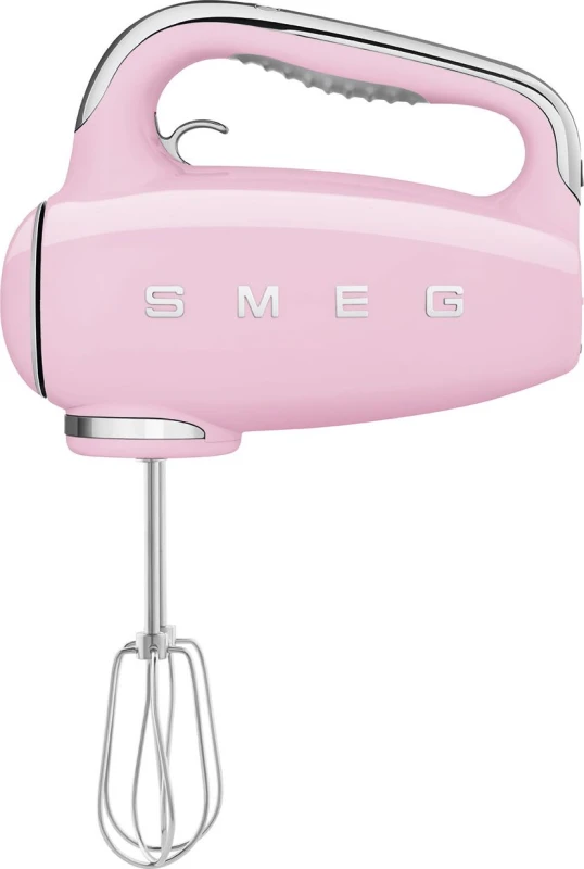 Image of Smeg 50's Retro Hand Mixer with 3 Accessories - Pink
