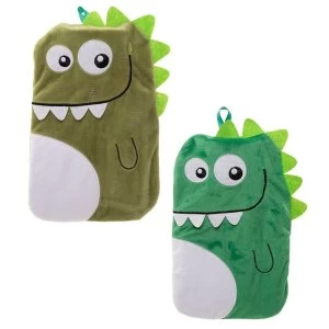 Image of Plush Dinosaur Design 1 Litre Hot Water Bottle and Cover (1 Random Supplied)