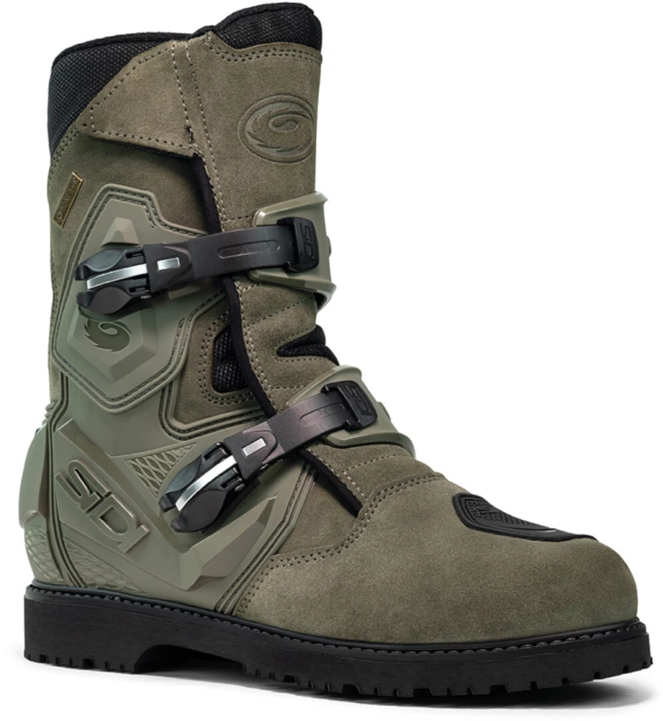 Image of Sidi Mid Adventure 2 Gore-Tex Motorcyle Boots, green, Size 43 for Men