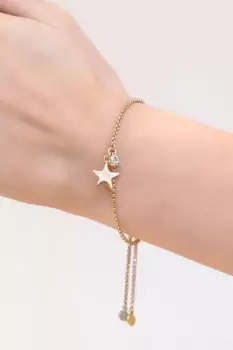 Image of Ladies DKNY Jewellery Star Slider Bracelet 04B00136