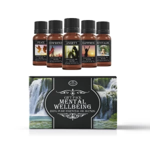Image of Mystic Moments Mental Wellbeing Essential Oils Blend Gift Pack