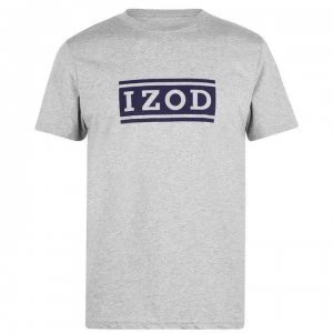 Image of IZOD Chest Logo T Shirt - Lt Grey Htr052