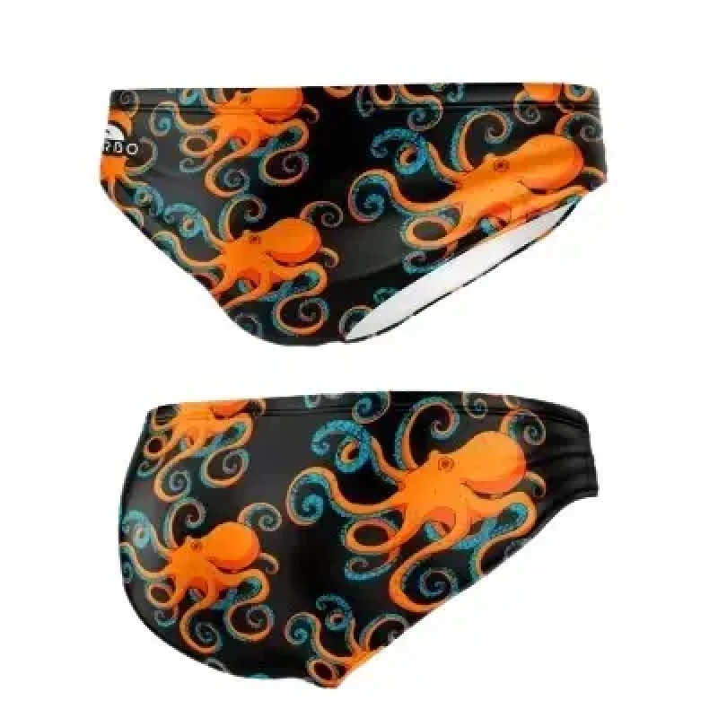 Image of Swimsuit bottoms Turbo Hombre Pulpo Greece Orange Male 3XL