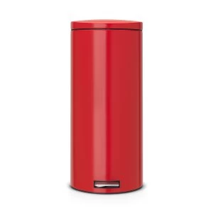 Image of Brabantia 30L Pedal Bin - Red