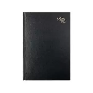 Image of Letts A4 Business Diary Week To View Black 2024 LT31ZBK24