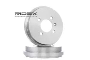 Image of RIDEX Brake Drum VW 123B0046 6X0609617 Rear Brakes,Drum Brake