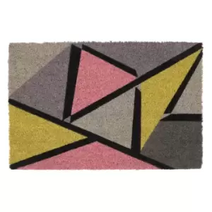 Image of JVL Eco-friendly Latex Backed Coir Door Mat, Abstract