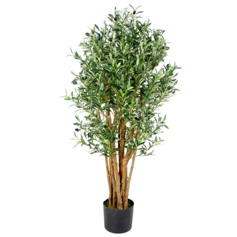 Image of Leaf Artificial Olive Tree Plant Premium 125cm Luxury Olive Realistic House Plants Botanik Green