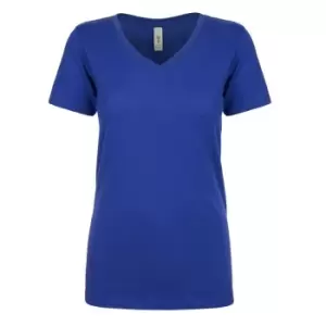 Image of Next Level Womens/Ladies Ideal V-Neck T-Shirt (S) (Royal Blue)