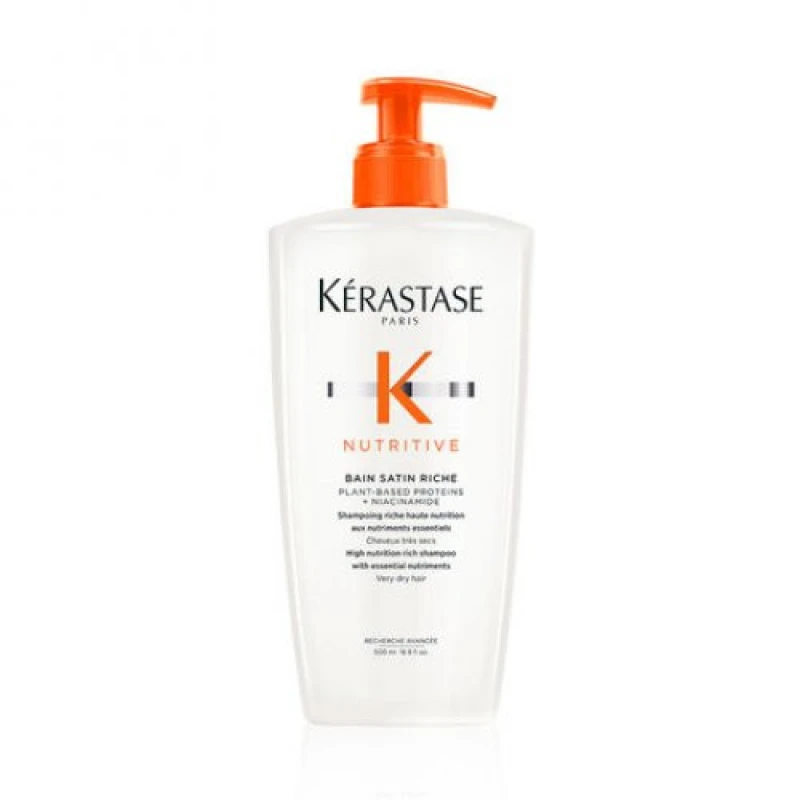 Image of Kerastase Nutritive Bain Satin Riche Shampoo For Very Dry Hair 500ml
