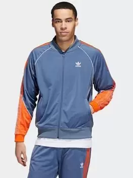 Image of adidas Originals Tricot Sst Track Top, Grey, Size L, Men