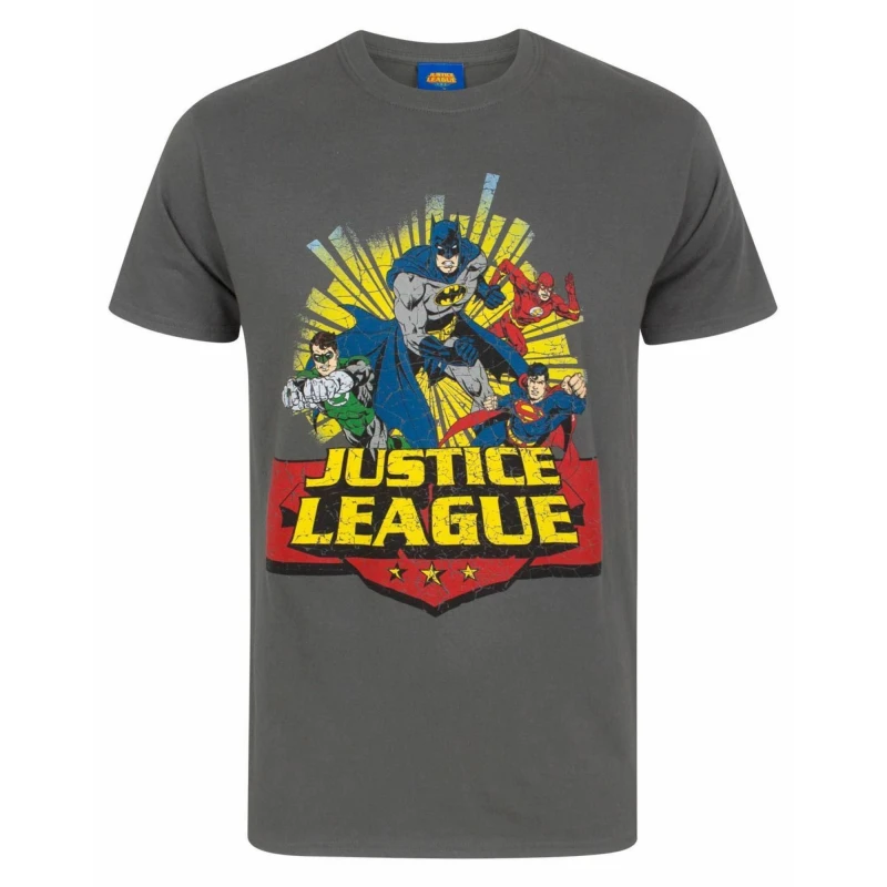 Image of (XX-Large) DC Comics Short Sleeved T-Shirt (Mens Grey)