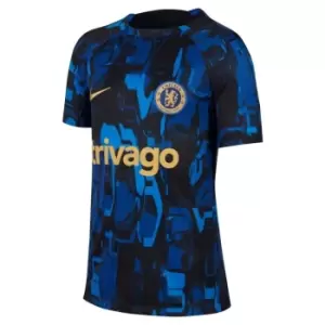 Image of Nike Chelsea Pre Match Shirt 2023 2024 Juniors - Blue